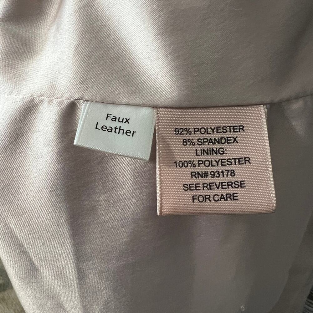 Philosophy Dusty Rose Faux Leather Jacket Small SM - Picture 5 of 5